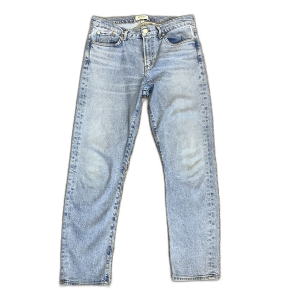 AGOLDE Toni Med-Light Wash Blue Mid-Rise Slim-Straight Leg Jeans Size 28 - Picture 2 of 14